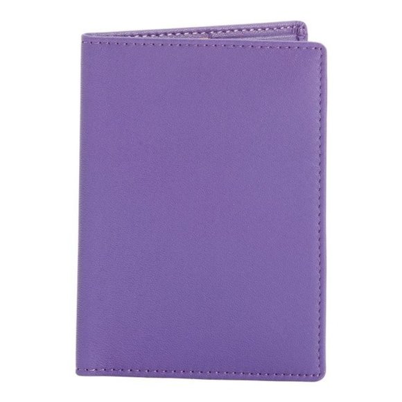 Royce Leather Accessories - New - ROYCE LEATHER Leather Passport Case Purple | O/S